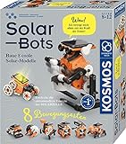 KOSMOS 620677 Solar Bots, Baue 8 Solar-Modelle, Bausatz für Roboter mit Solarenergie-Antrieb, Solarzelle mit Motor, Experimentierkasten für Kinder ab 8-12 Jahre