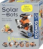 KOSMOS 620677 Solar Bots, Baue 8 Solar-Modelle, Bausatz für Roboter mit Solarenergie-Antrieb, Solarzelle mit Motor, Experimentierkasten für Kinder ab 8-12 Jahre