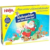 HABA Adventskalender – Weihnachten auf dem Bauernhof – 3D-Spielkulisse mit 24 liebevollen Holzfiguren – Weihnachtskalender für Kinder ab 2 Jahren - 1303156001