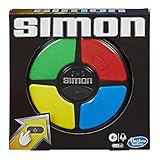 Simon Spiel, elektronisches Spiel für Kinder ab 8 Jahren, Spiel mit Lichtern und Geräuschen, klassisches Hasbro Spielprinzip für Konzentration, Reisespielzeug für die ganze Familie für unterwegs