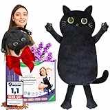 Heatbelle Empower® Körnerkissen, Kuscheliges Wärmekissen, Mikrowelle geeignet, waschbarer Bezug, Tier Katze Ideal bei Verspannungen und Krämpfen Geschenke für Frauen, Mädchen und Kinder