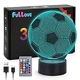 Geschenke für 6 7 8 9 10 Jährige Jungen Fußball Lampe,5-10 Jährige Jungs Geschenke Kinder 7 8 9 Jahre Geburtstag Jungs ab 5 6 7 8 Fussball Spielzeug für 8 Jährige Jungen Weihnachten
