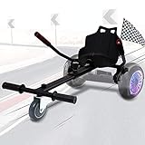 Gimisgu Hoverboard Sitz, Hoverboard Kart Aufsatz, Selbstausgleichender Roller Kompatibel von 6,5'bis 10' Größenverstellbar für Kinder und Erwachsene