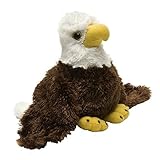 Wild Republic 15257 16269 Hug´EMS Stofftier Weißkopfseeadler, Kuscheltier 18 cm, Multi