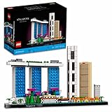 LEGO 21057 Architecture Singapur Modellbausatz für Erwachsene, Skyline-Kollektion, Home Deko zum Basteln und Sammeln