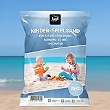 4myBaby GmbH - Spielsand 25kg | Quarz Sand für Sandkasten | Kinder | Dekosand | Spielsand für Sandkasten | Keimfreier | Gewaschener Feiner Quarzsand - für Sicheres Spielen