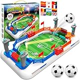 Fussball Geschenke Jungen,Tischkicker Kinder Geschenk Junge 5 6 7 8 9+ Jahre Spielzeug Tischfussball Kinder Airhockey Tisch Kinder Spielzeug Flipperautomat Kicker Flipper Spiel Brettspiele Fußball