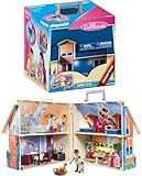 Tragbares Playmobil-Puppenhaus 70985 mit ca. 60 Teilen (Dollhouse)