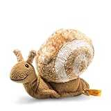 Steiff Snailly Schnecke - 20 cm - Kuscheltier für Kinder - weich & waschbar - beige/braun (094415)