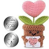 boluoboluomi Geschenke für Frauen-Schön dass es Dich gibt,Sonnenblume Deutsch Glücksbringer,Beste Freundin Geschenke Geschenke für Abschiedsgeschenk Kollegin,Ruhestand Geschenk