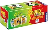 KOSMOS 697365 - Soundwürfel Bauernhof, Lernspielzeug mit Geräuschen, für Kinder ab 2 Jahre, Spielzeug für Kleinkinder, Geräusche von Pferd, Kuh, Schaf, Gans, Hahn, Schwein