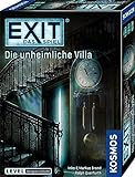 KOSMOS 694036 EXIT - Das Spiel - Die unheimliche Villa, Level: Fortgeschrittene, Escape Room Spiel, EXIT Game für 1-4 Spieler ab 12 Jahre, EIN einmaliges Gesellschaftsspiel