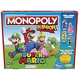 Hasbro Brettspiel Monopoly Junior Super Mario Edition für Kinder ab 5 Jahren Spielen Sie in The Mushroom Kingdom wie Mario, Peach, Yoshi oder Luigi, Multi (deutsche Version)