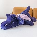 TRAVELKNOT 50cm 1kg Gewichtskuscheltiere für Erwachsene Drache Kuscheltier Lila Weighted Stuffed Animal Drache Weiches Groß Stofftier Drachen Plüschtier Niedliches Stofftieren Geschenk für Kinder