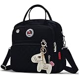 LCY Designer Wickeltasche, klein, Schwarz