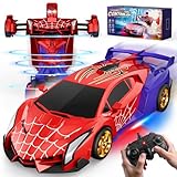 Ferngesteuertes Auto Transform mit LED-Augen & Unterbodenlicht, 2,4GHz Spider Rc Auto & 360° Drehung Roboter, Spielzeug ab 3 4 5 6 7 8 9 Jahre Junge Weihnachten Geschenk Junge 3-12 Jahre Kinder Spiele