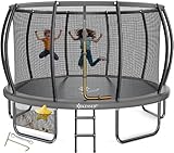 KESSER® Trampolin Outdoor Ø 244/305/366/427 cm, GS-Zertifikat, Gartentrampolin für Kinder & Erwachsene