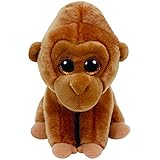 Carletto Ty 42123 - Monroe mit Glitzeraugen, Beanie Babies Gorilla, 15 cm
