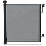 CSL - Schutzgitter Treppe Baby – Baby Schutzgitter für Treppen und Türen – bis zu 180 cm – Kindersicheres Absperrgitter – Treppenschutzgitter ausziehbar - Sicherheitsgitter Safety Gate