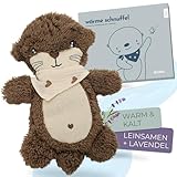 BJORKI Wärmekissen Baby & Kinder - Kuscheltier Wärmekissen mit Leinsamen Füllung für die Mikrowelle - Perfekt als Schlummer Kuscheltier und beruhigendes Kuschelkissen für Wärme & Wohlbefinden