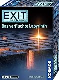 KOSMOS 682026 EXIT - Das Spiel - Das verfluchte Labyrinth, Level: Einsteiger, Escape Room Spiel, EXIT Game für 1 bis 4 Spieler ab 10 Jahre, EIN einmaliges Gesellschaftsspiel