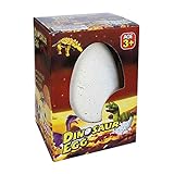 IID LTEX23B - Magisches Dinosaurier Ei mit wachsendem Dino im Inneren, ca. 12 cm groß, Dino schlüpft nach ca. 72 Stunden, als Geschenk, Give-Away, für Mottopartys und für Fans und Liebhaber