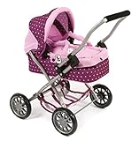 Bayer Chic 2000 555 29 - Kuschelwagen Smarty, für Kinder ab 2 Jahren, Dots Brombeere, lila/rosa