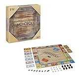 Hasbro Gaming Rustic Woods Monopoly de Madera, Edición Retro para coleccionistas, Idioma: ‎Germanic Languages[Exklusiv bei Amazon], 2-6 Spieler