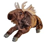 Wild Republic 17342 19324 Jumbo Plüsch Elch, großes Kuscheltier, Plüschtier, Cuddlekins, 76 cm, 30'