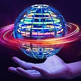 Ivtivfu Fliegender Ball Spielzeug (Blau), LED Flying Spinner, Magic Hover Schwebe Magischer Ball, Bumerang Drohne Toys für Mädchen und Junge, Geschenk für Kinder ab 6, 7, 8, 9, 10, 12 Jahren