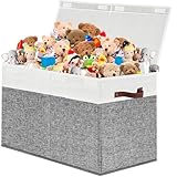 VERONLY Aufbewahrungsbox Spielzeugkiste mit Deckel Kinder - Aufbewahrungskiste 72L Faltbar Aufbewahrung mit Griffen Groß für Spielzeug Kleidung Bücher Schlafzimmer (60x31x39cm)