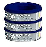 Angelcare AR5003-DE 3er-Pack Nachfüllkassette Dress-Up, blau