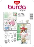 Burda Schnittmuster 7409 Kuscheltiere Hase & B?r 24-29 cm gro?