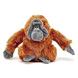 Zappi Co 100% recyceltes Plüschtier, Orang-Utan (22cm Breite) Weiches, kuscheliges, umweltfreundliches Tiersammlung für Neugeborenes Kind Erstes Kind
