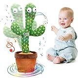 Kaktus Plüschtier,Sprechender Kaktus,Kuscheltier Kaktus,Tanzender Kaktus Plüschtiere,Aufnehmen Lernen zu sprechen Plüsch Puppe,Kaktus Plüsch Spielzeug
