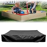 Sandkasten Abdeckung, 120 * 120 * 20cm Wasserdicht Sandkasten Abdeckung, mit Kordelzug, Sandkastenabdeckung Plane, Spielzeug Sandkasten Abdeckung, Sandkastenabdeckung für Garten, Pool, Terrase