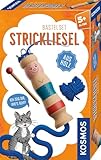 KOSMOS 712600 Strickliesel, aus Holz, Komplett-Set, Leichter Einstieg ins Stricken Lernen, für Kinder ab 5 Jahre, Bastel-Set mit Strick-Nadel und Wolle, Handarbeiten, DIY