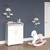 Vicco Wickelkommode Lena, Wickelaufsatz für die Kommode, Weiß, 75 x 100 cm