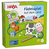 Fädelspiel auf dem Land - Holz-Motorikspielzeug mit Bauernhofmotiven (HABA)