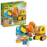 Spielzeug Bagger und Lastwagen mit Figuren (LEGO)