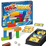 Ravensburger 26750 - Make 'n' Break - Gesellschaftsspiel für die ganze Familie mit Bausteinen, Spiel für Erwachsene und Kinder ab 7 Jahren, für 2-5 Spieler - mit 160 neuen Aufgaben
