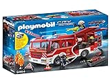 Playmobil Feuerwehrauto 9464 mit Sound und Licht-Funktion ab 5 Jahren (Playmobil City Action)
