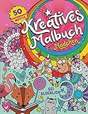 Kreatives Malbuch für Mädchen: 50 inspirierende Tiermotive, verspielte Muster und Wohlfühlbilder in einem Malbuch für Jugendliche und Mädchen von 6-8 und 9-12 Jahren.