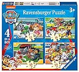 4 einfache Puzzle mit 12/16/20 und 24 Teilen - Paw Patrol (Ravensburger)