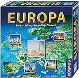 KOSMOS 692636 Europa, Geografie Spiel, Familienspiel für 2-6 Spieler, ab 10 Jahre, Weltreise Spiel, Europa Spiel, Reise um die Welt, Brettspiel, Gesellschaftsspiel