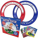 Activ Life Active Flyer: Aerodynamische Frisbee-Ringe – Outdoor-Spaß für Kinder, Jungen oder Mädchen jeden Alters! 2er-Pack (Blau/Rot)