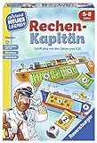 Ravensburger 24972 - Rechen-Kapitän - Spielen und Lernen für Kinder, Lernspiel für Kinder von 6-8 Jahren, Spielend Neues Lernen für 1-4 Spieler, Zahlenraum 1-20
