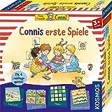 KOSMOS 681043 Connis erste Spiele Spielesammlung mit Vier Memo-, Lauf- und Legespielen, Brettspiel für 2-4 Kinder ab 3 Jahre, Meine Freundin Conni