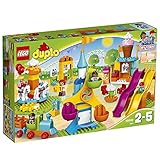 LEGO 10840 DUPLO Großer Jahrmarkt mit Zug & Rutsche[Exklusiv bei Amazon]