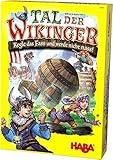 HABA 304697 - Tal der Wikinger, Brettspiel mit XXL-Spielplan und 3D-Wikingerschiffen, Spiel ab 6 Jahren